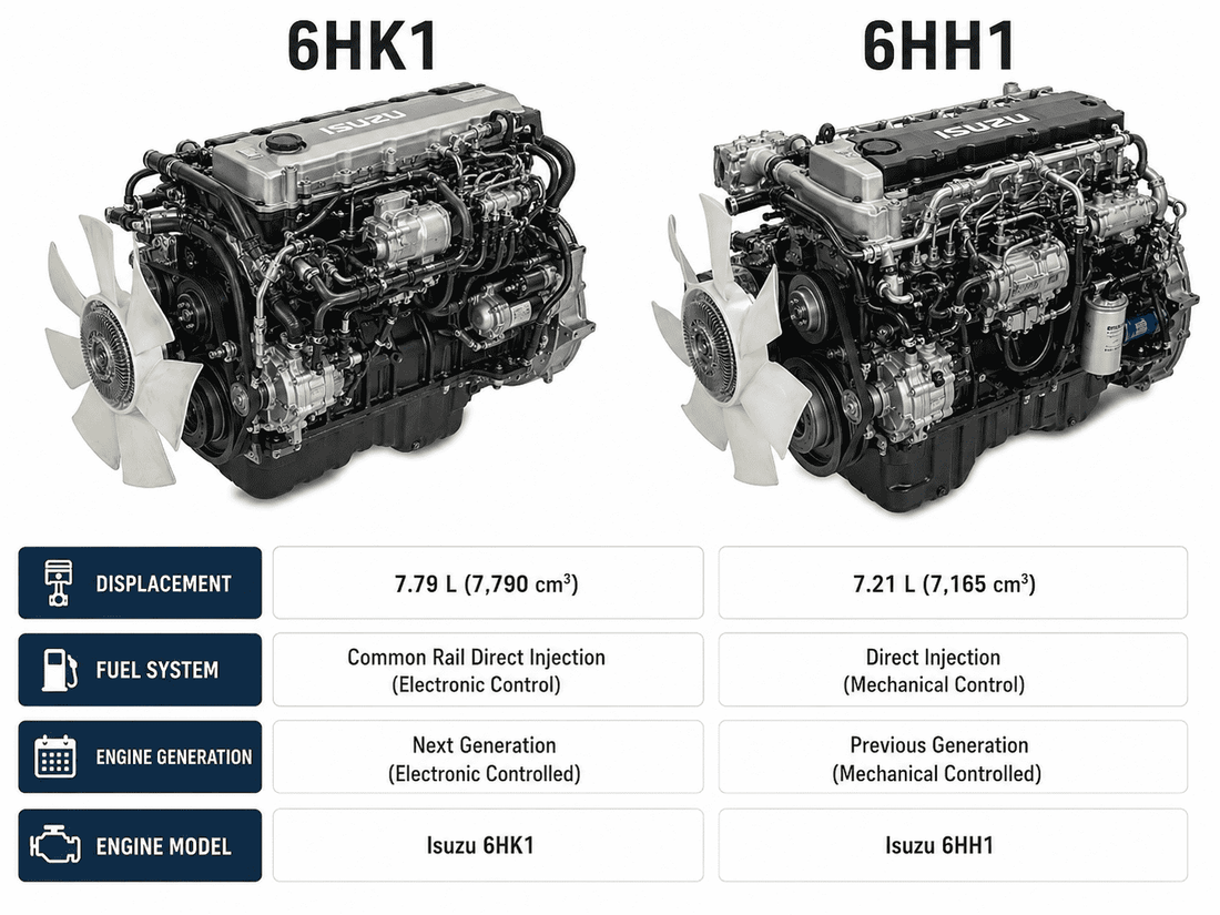 How to Identify Isuzu 6HK1 and 6HH1 Engine Models