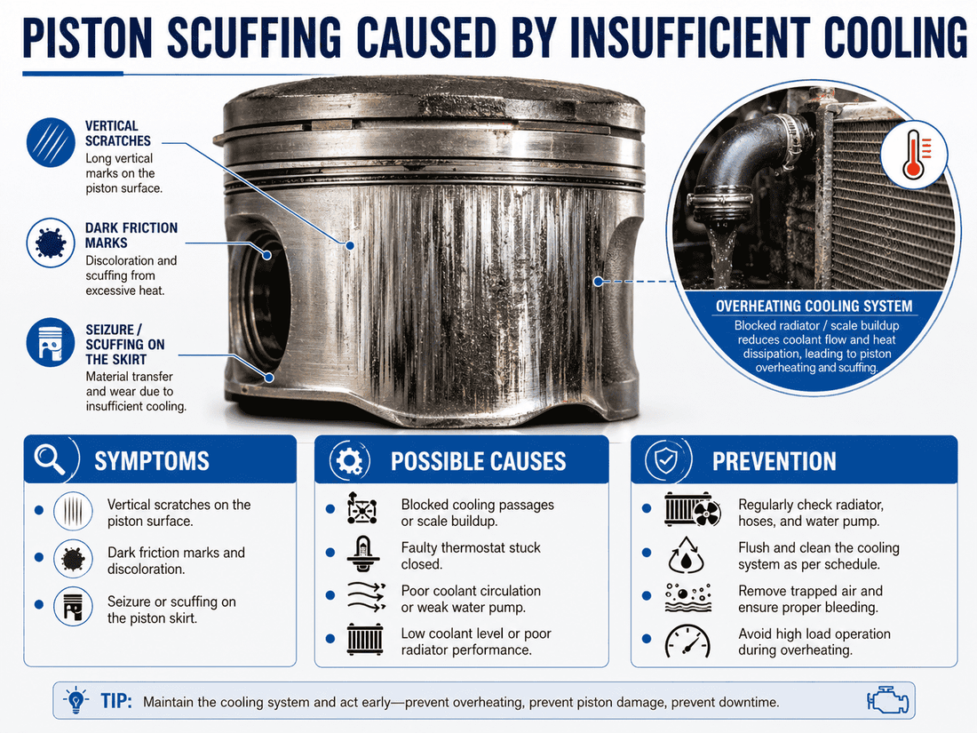 Common Diesel Engine Piston Failure Causes: Symptoms, Root Causes and Prevention