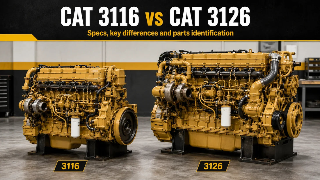 Vergleich der CAT 3116- und CAT 3126-Motoren zur Modellidentifizierung und Teilebestellung