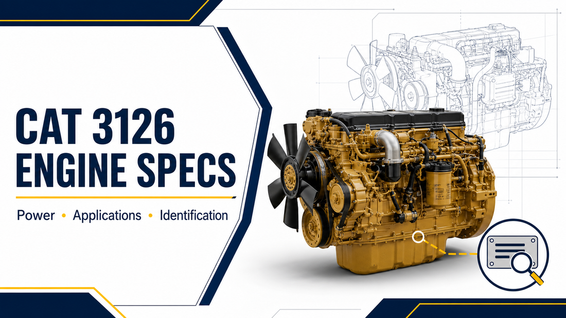 ¨¹bersicht ¨¹ber die technischen Daten des CAT 3126-Motors: Motor und Identifizierung