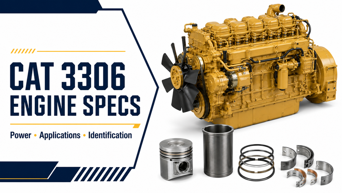 CAT 3306 ¨C Technische Daten des Motors: Motor, Teile und Kennzeichnung