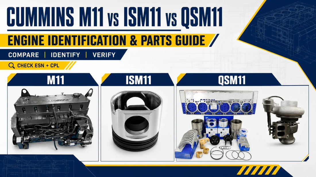 Cummins M11 vs ISM11 vs QSM11 engine identification and parts guide