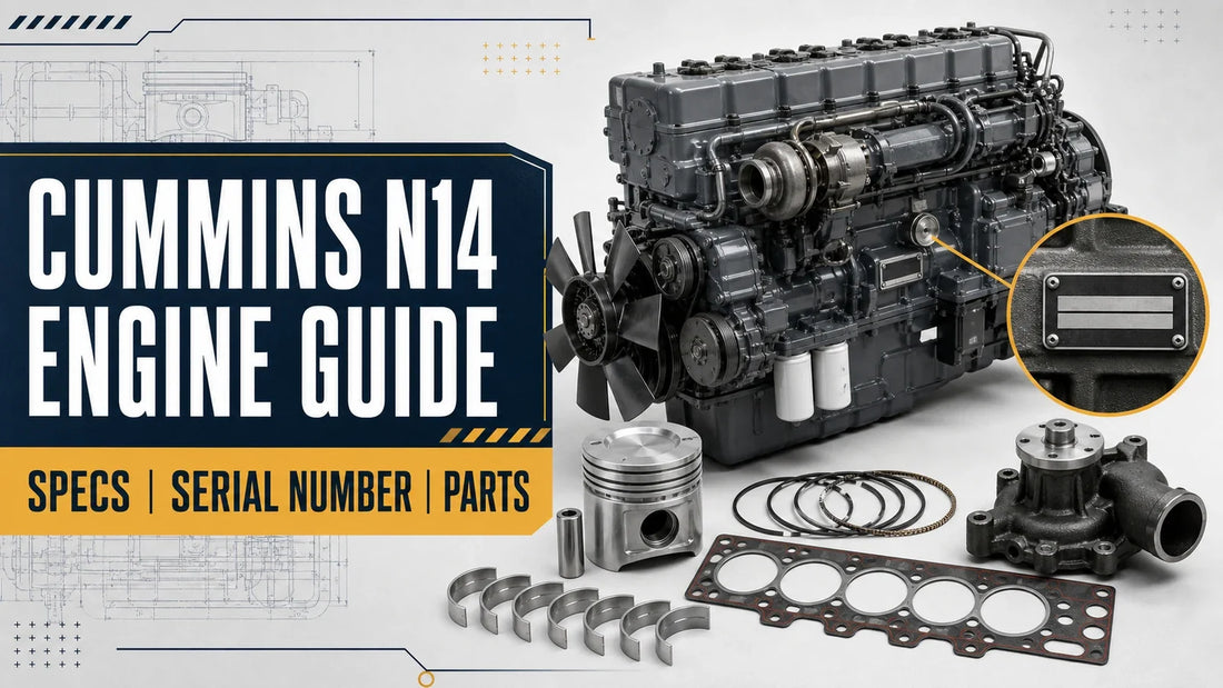 Cummins N14 ¨C Technische Daten und Seriennummern-Leitfaden mit Motor, Typenschild und Teilen