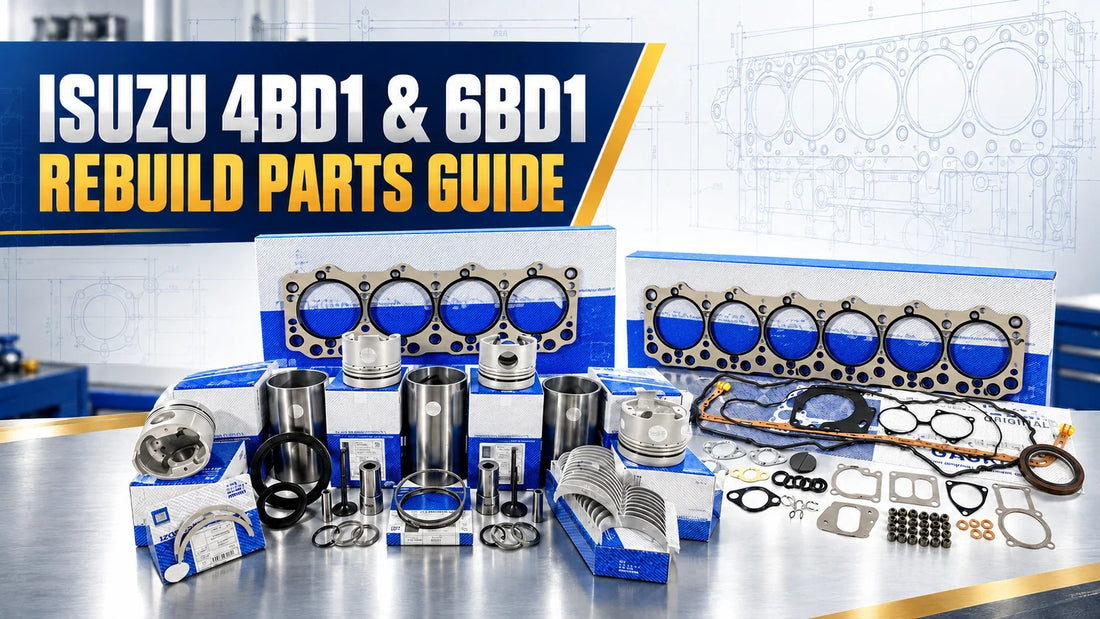 Isuzu 4BD1 and 6BD1 rebuild parts guide with gasket kits, pistons, liners and bearings
