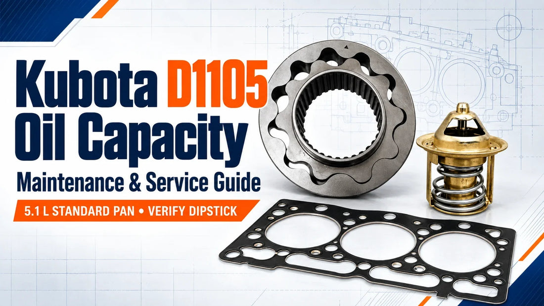 Kubota D1105 oil capacity and maintenance guide with oil pump thermostat and head gasket