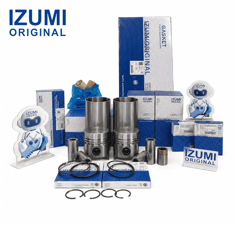 3D68 Komatsu için dizel motor revizyon kiti motor parçaları