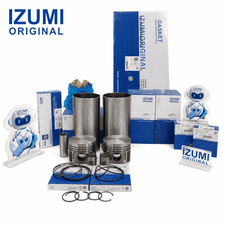 3D74 Komatsu için dizel motor revizyon kiti motor parçaları