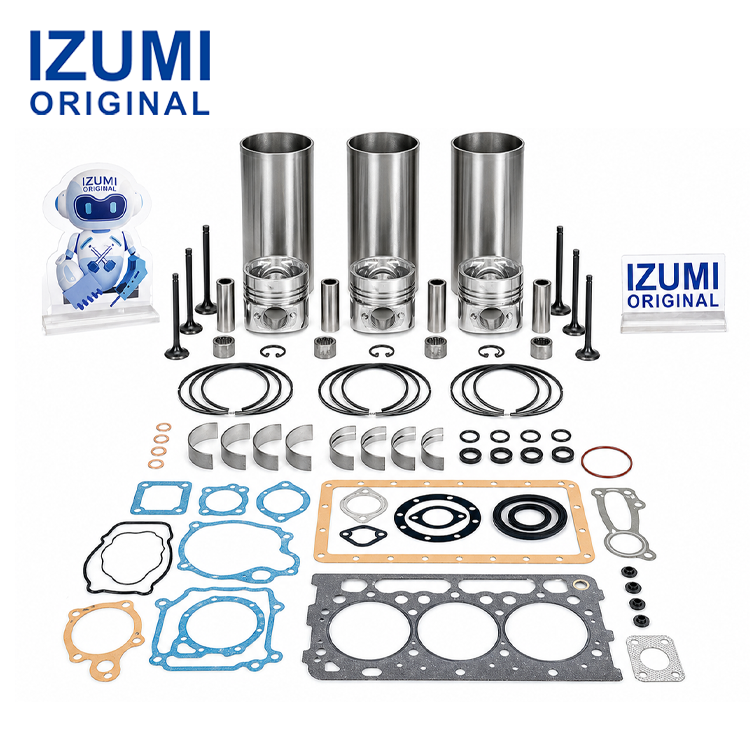 3D84 Komatsu için dizel motor revizyon kiti motor parçaları