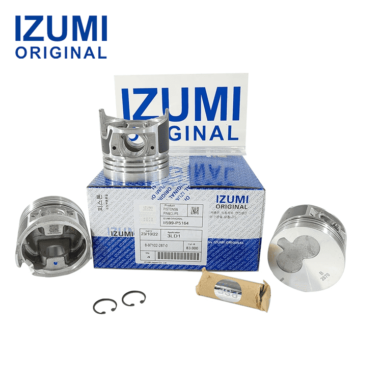 IZUMI ORIGINAL 3LB1 Piston Kit with Pin and Clip 8-97034-574-0 for Isuzu diesel engine parts