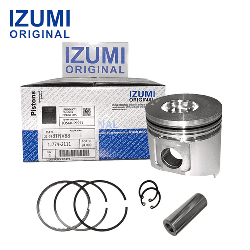 IZUMI ORIGINAL 3TNV88 Piston Kit with Pin and Clip 129005-22080 for Yanmar diesel engine parts