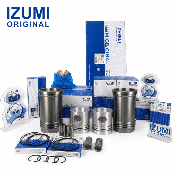 4D120 Komatsu için dizel motor revizyon kiti motor parçaları