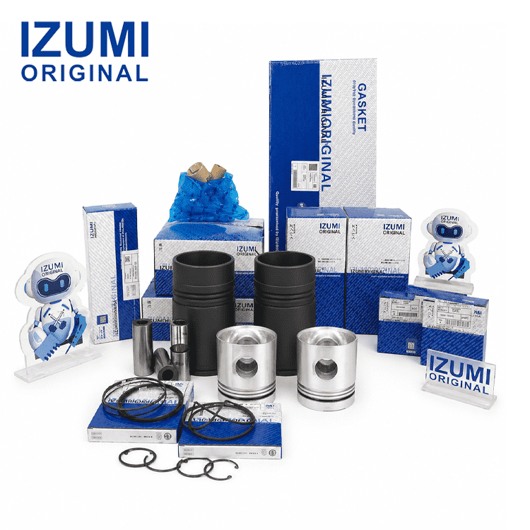 4D130 Komatsu için dizel motor revizyon kiti motor parçaları