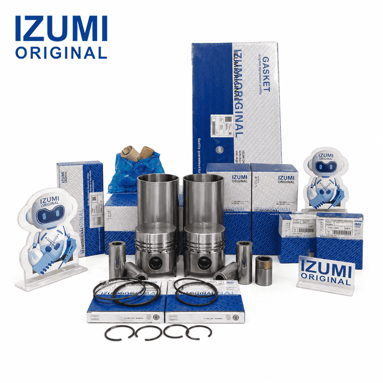 4D82 Komatsu için dizel motor revizyon kiti motor parçaları