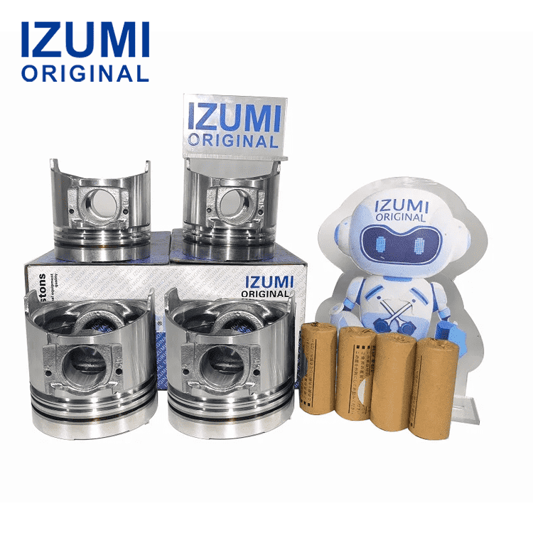 IZUMI ORIGINAL 4D95 Piston Kit with Pin and Clip 6204312140 for Komatsu diesel engine parts
