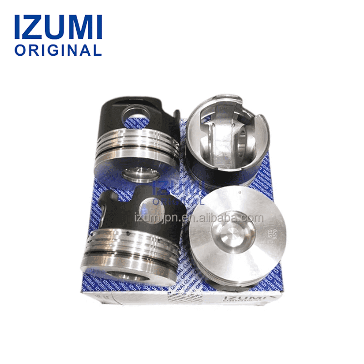 IZUMI ORIGINAL 4HE1T Piston Kit with Pin and Clip 8-97251696-0 for Isuzu diesel engine parts