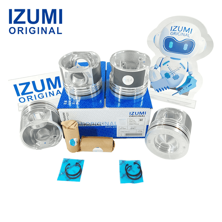 IZUMI ORIGINAL 4HL1 Piston Kit with Pin and Clip 8943406200 for Isuzu diesel engine parts
