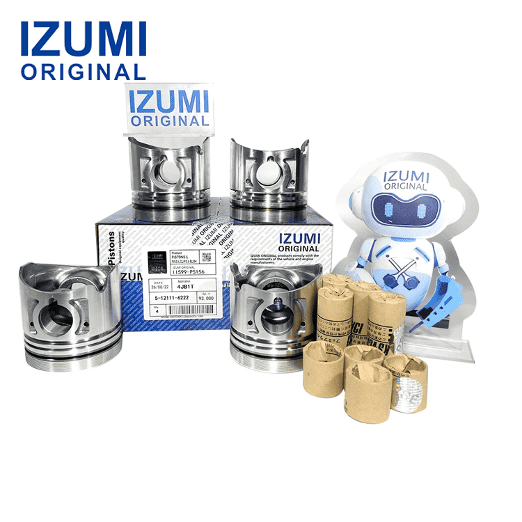 IZUMI ORIGINAL 4JB1T Piston Kit with Pin and Clip 8971086210 for Isuzu diesel engine parts