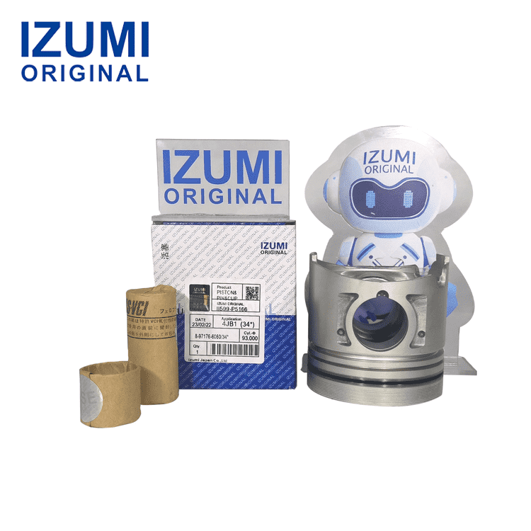 IZUMI ORIGINAL 4JB1 Piston Kit with Pin and Clip 8971086210 for Isuzu diesel engine parts
