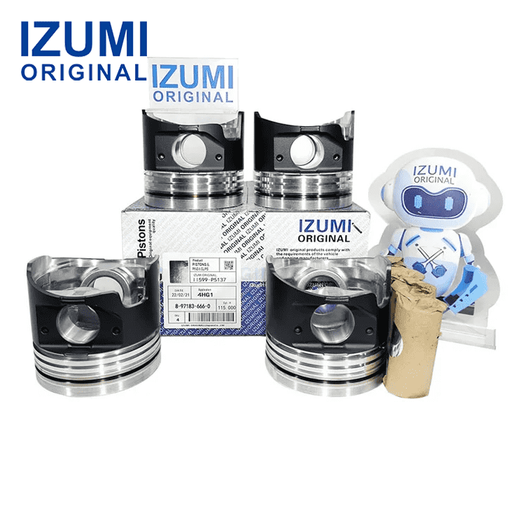 IZUMI ORIGINAL 4M50T Piston Kit with Pin and Clip ME222983 for Mitsubishi diesel engine parts