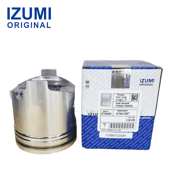 IZUMI ORIGINAL 4TNV106T Piston Kit with Pin and Clip 123900-22080 for Yanmar diesel engine parts