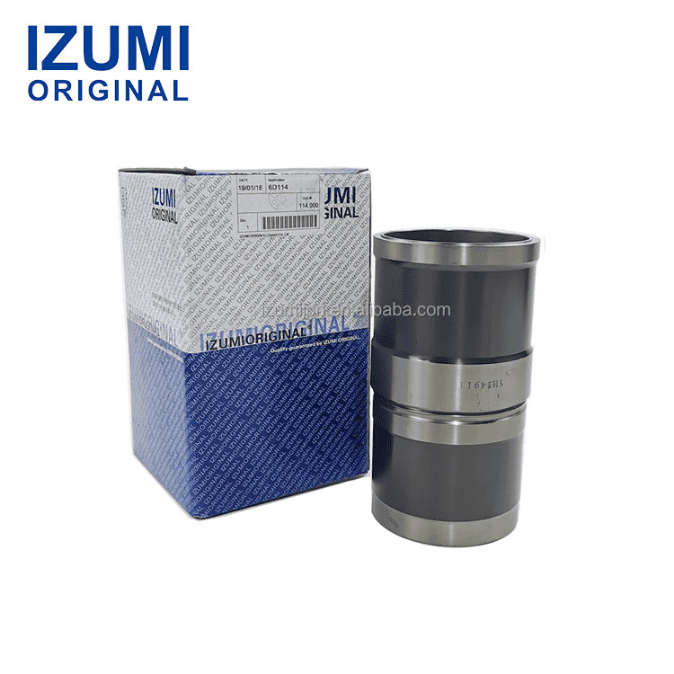 IZUMI ORIGINAL 6D114 chemise de cylindre 6110-21-2212 pour Komatsu pièces pour moteur diesel