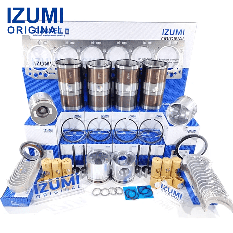 6D114 Komatsu için dizel motor revizyon kiti motor parçaları