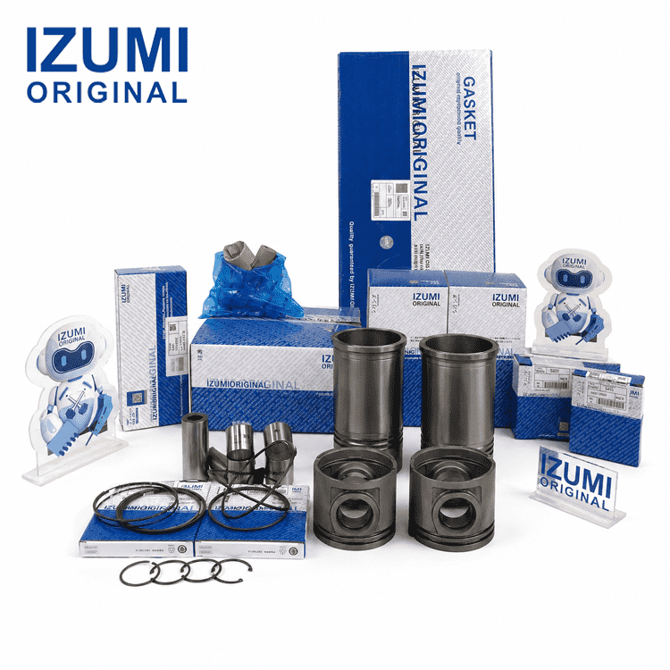 6D140 Komatsu için dizel motor revizyon kiti motor parçaları