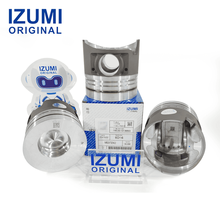 IZUMI ORIGINAL 6D16T Piston Kit with Pin and Clip ME072065 for Mitsubishi diesel engine parts