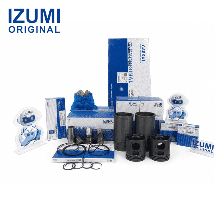 6D170 Komatsu için dizel motor revizyon kiti motor parçaları