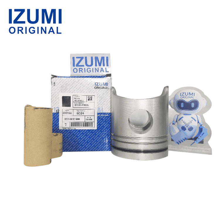 IZUMI ORIGINAL 6D24T Piston Kit with Pin and Clip ME153081 for Mitsubishi diesel engine parts