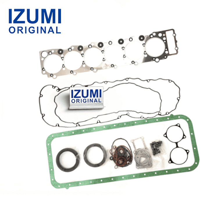 IZUMI ORIGINAL 6HE1 Overhaul Gasket Kit Diesel Engine Spare Parts for Isuzu Truck Bus Forklift OEM Aftermarket Replacement
