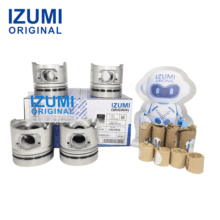 IZUMI ORIGINAL C240 Piston Kit with Pin and Clip 5-12111-064 for Isuzu diesel engine parts