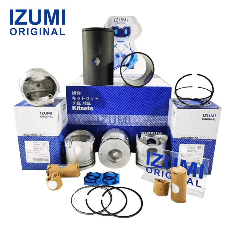 D6BR Hyundai için dizel motor revizyon kiti motor parçaları