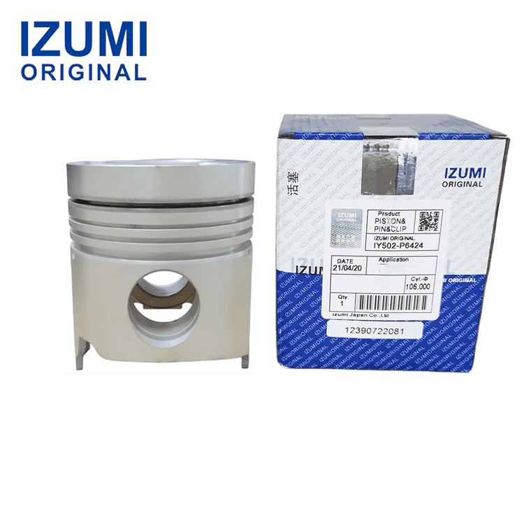 IZUMI ORIGINAL EM100 Piston Kit with Pin and Clip 13216-1370 for Hino diesel engine parts