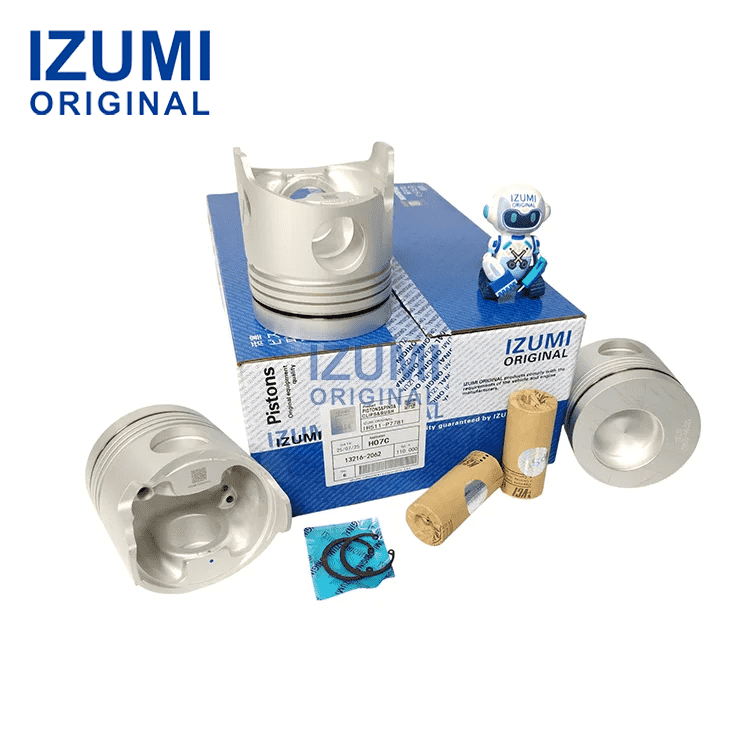 IZUMI ORIGINAL H07C Piston Kit with Pin and Clip 13216-2300 for Hino diesel engine parts