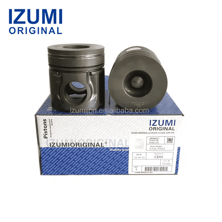 IZUMI ORIGINAL JCB444 Piston Kit with Pin and Clip 320/09210 for JCB diesel engine parts