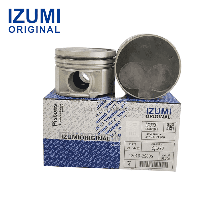 IZUMI ORIGINAL QD32 Piston Kit with Pin and Snap Ring QD32T for Nissan diesel engine parts