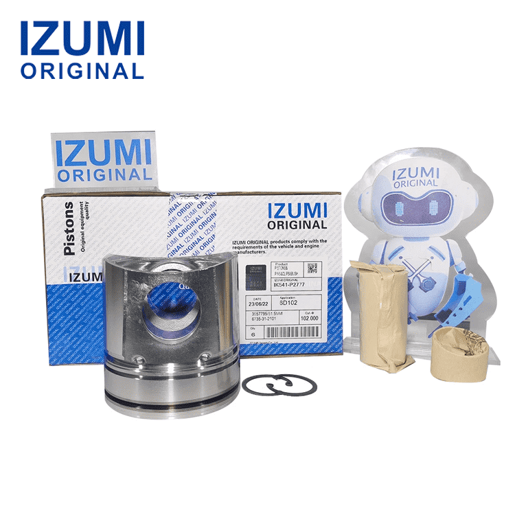 IZUMI ORIGINAL S6D102 piston 6735-31-2111 6735-31-2110 for Komatsu engine rebuild