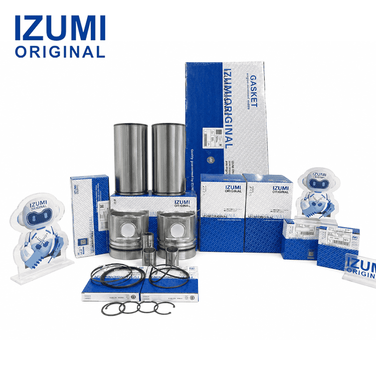 S6D110 Komatsu için dizel motor revizyon kiti motor parçaları