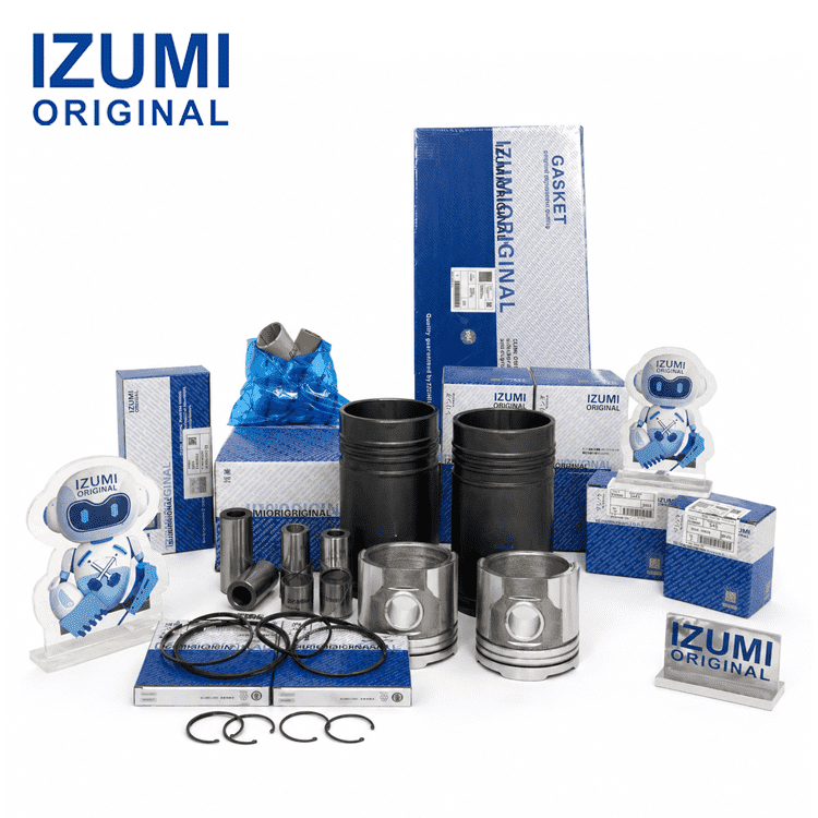 S6D155 Komatsu için dizel motor revizyon kiti motor parçaları