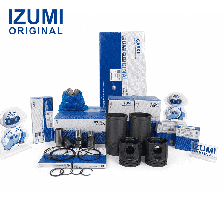 S6D170 Komatsu için dizel motor revizyon kiti motor parçaları
