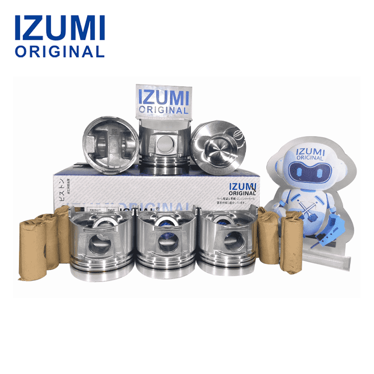 IZUMI ORIGINAL S6D95 Piston Kit with Pin and Snap Ring 6204-31-2121 for Komatsu diesel engine parts