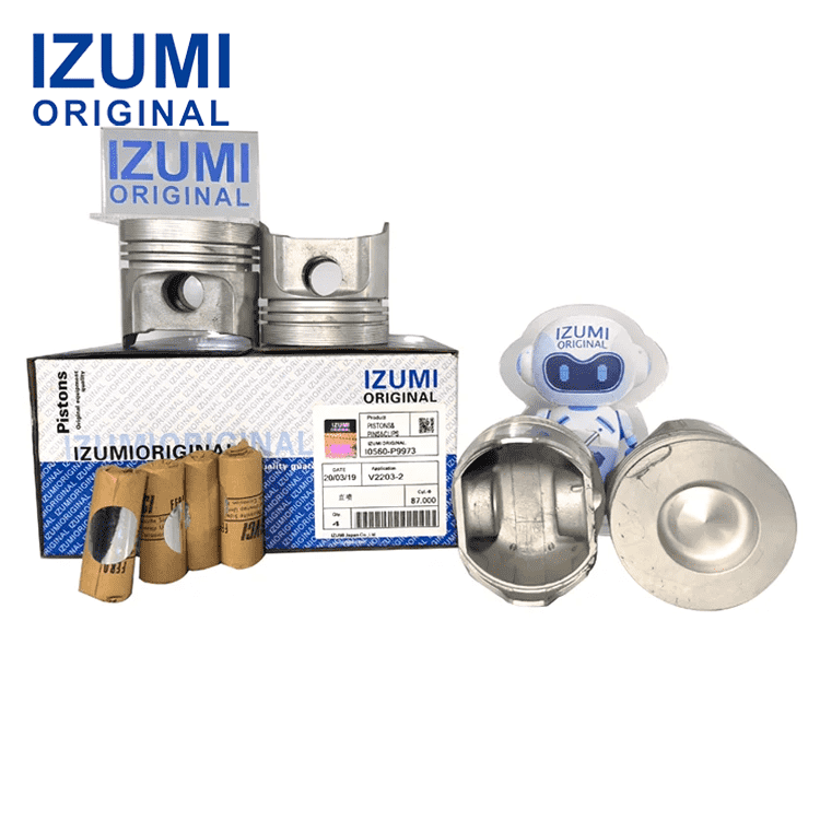IZUMI ORIGINAL V2203 Piston Kit with Pin and Snap Ring 1g780-21113 for Kubota diesel engine parts