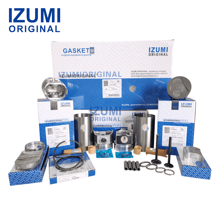 V2203 Kubota için dizel motor revizyon kiti motor parçaları
