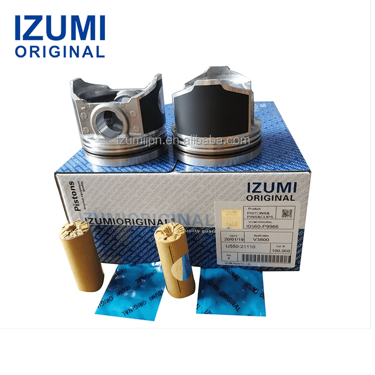IZUMI ORIGINAL V3800 Piston Kit with Pin and Snap Ring 1J550-21112 for Kubota diesel engine parts