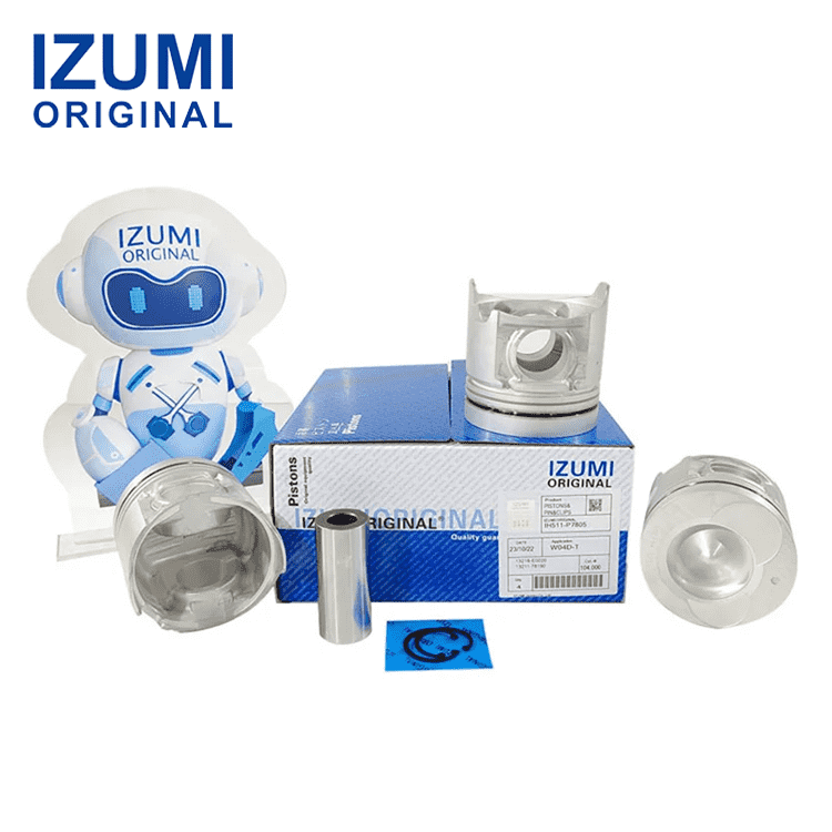 IZUMI ORIGINAL W04C Piston Kit with Pin and Snap Ring 13211-1982 for Hino diesel engine parts