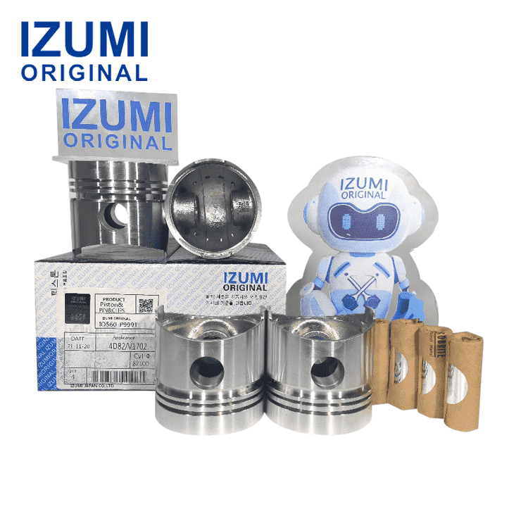 IZUMI ORIGINAL v1702 Piston Kit with Pin and Snap Ring 15201-21110 for Kubota diesel engine parts
